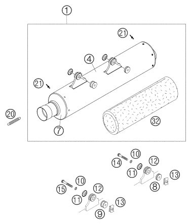 Náhled schématu EXHAUST SYSTEM