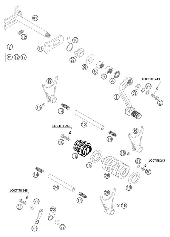Náhled schématu SHIFTING MECHANISM