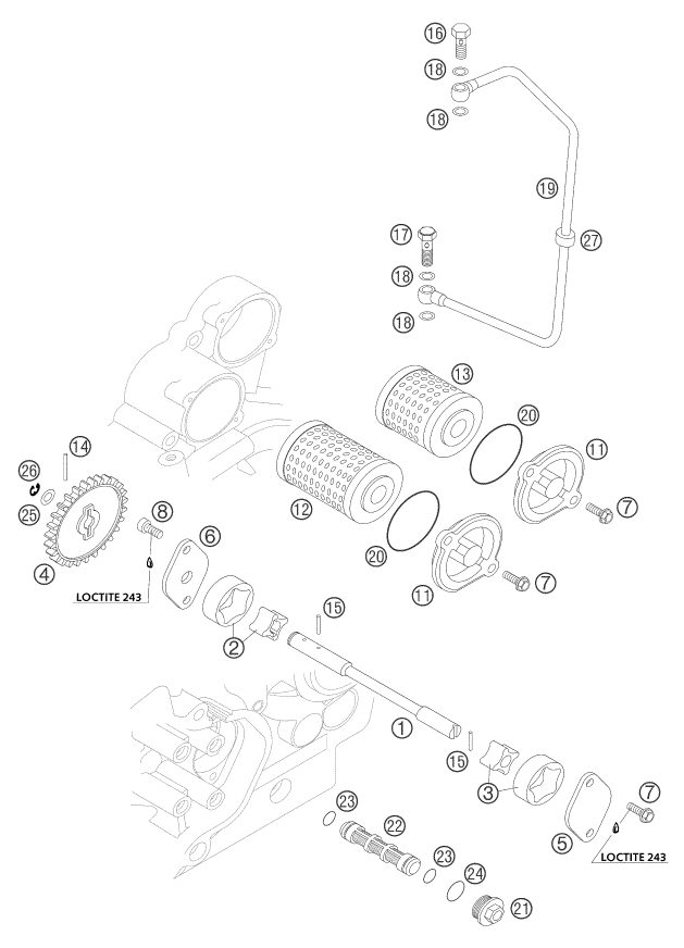 Náhled schématu LUBRICATING SYSTEM
