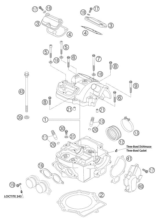 Náhled schématu CYLINDER, CYLINDER HEAD