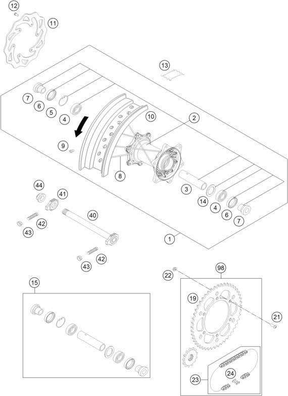 Náhled schématu REAR WHEEL
