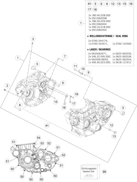 Náhled schématu ENGINE CASE