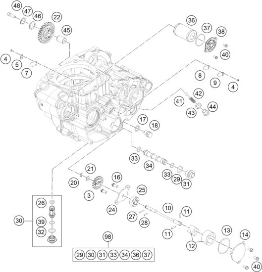 Náhled schématu LUBRICATING SYSTEM