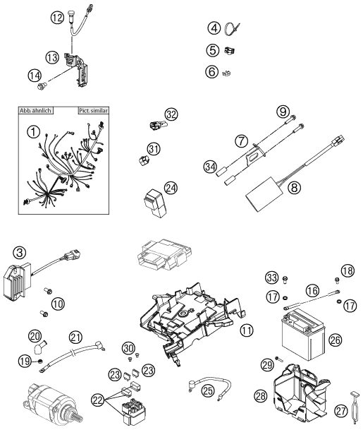 Náhled schématu WIRING HARNESS