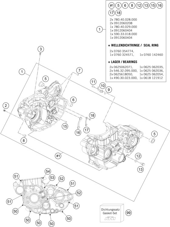 Náhled schématu ENGINE CASE