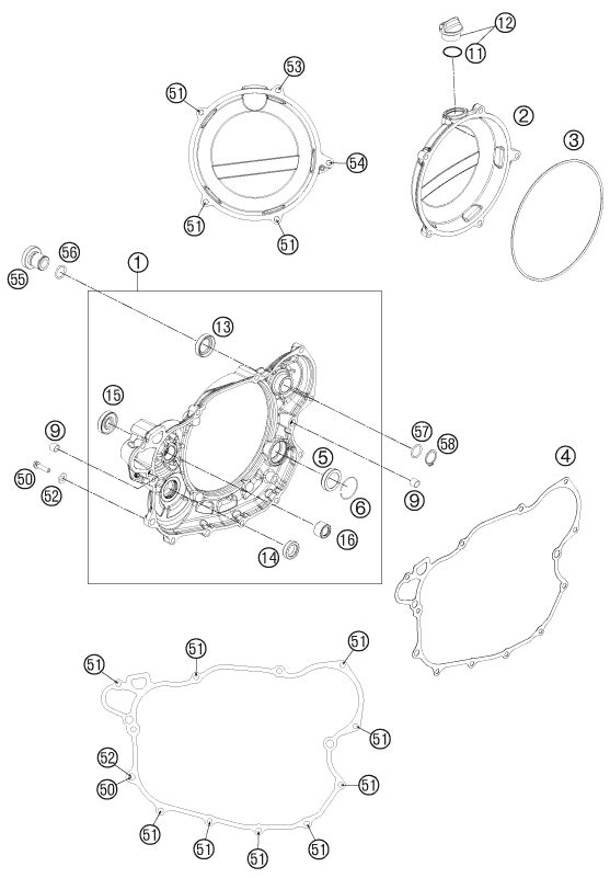 Náhled schématu CLUTCH COVER