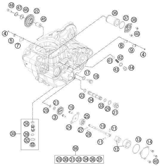 Náhled schématu LUBRICATING SYSTEM