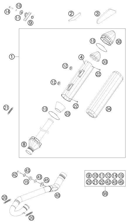 Náhled schématu EXHAUST SYSTEM