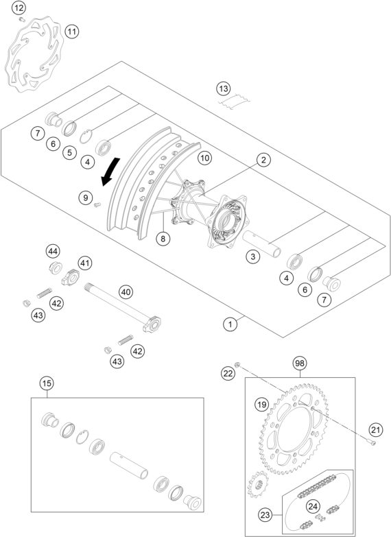 Náhled schématu REAR WHEEL