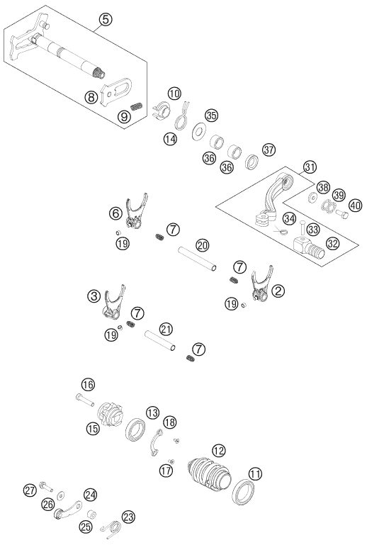 Náhled schématu SHIFTING MECHANISM