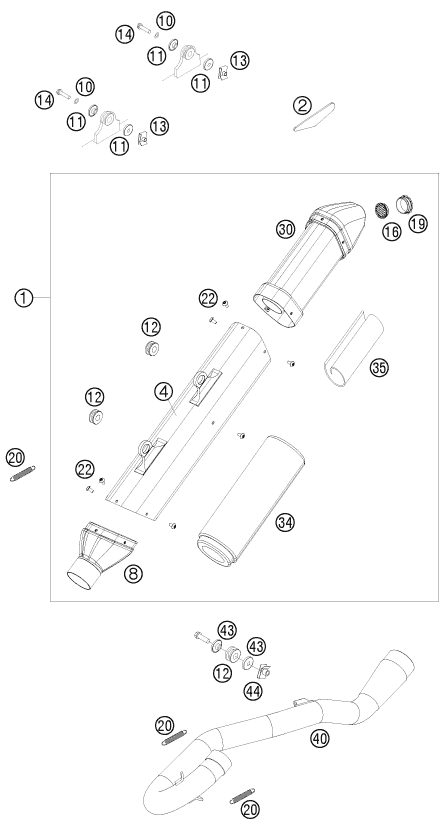 Náhled schématu EXHAUST SYSTEM