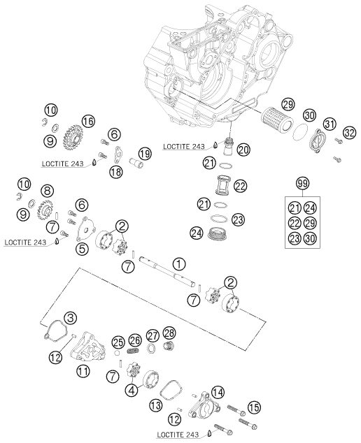 Náhled schématu LUBRICATING SYSTEM