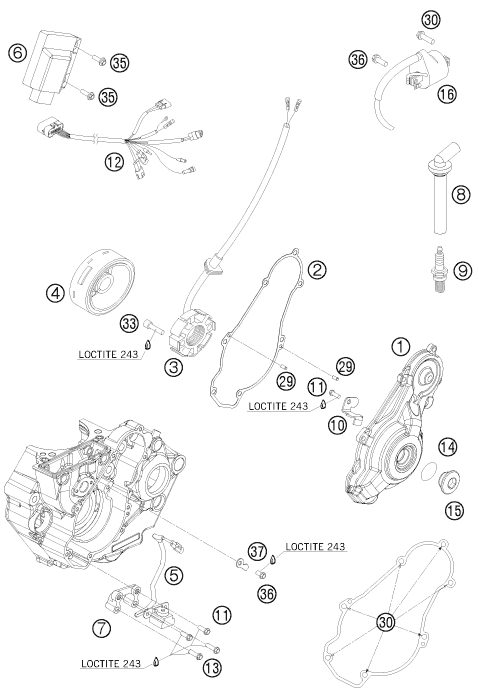 Náhled schématu IGNITION SYSTEM