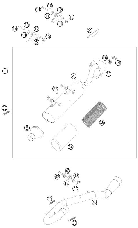 Náhled schématu EXHAUST SYSTEM