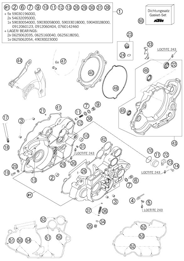 Náhled schématu ENGINE CASE