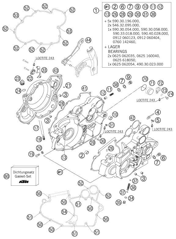 Náhled schématu ENGINE CASE