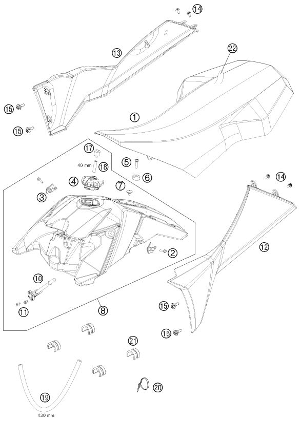 Náhled schématu TANK, SEAT