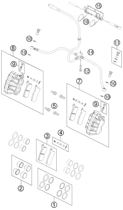 Náhled schématu FRONT BRAKE CALIPER