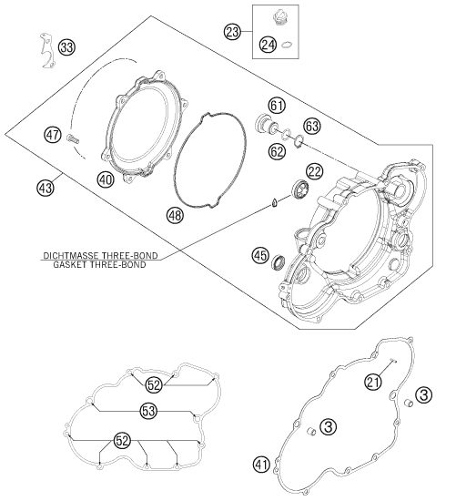 Náhled schématu CLUTCH COVER