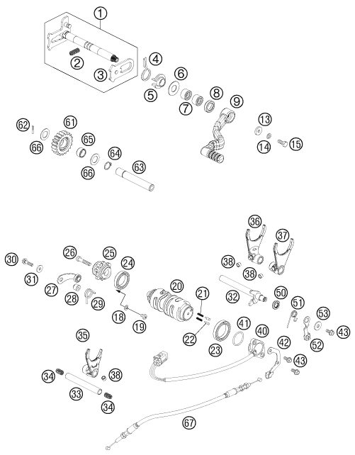 Náhled schématu SHIFTING MECHANISM