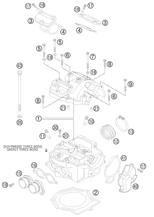 Náhled schématu CYLINDER HEAD