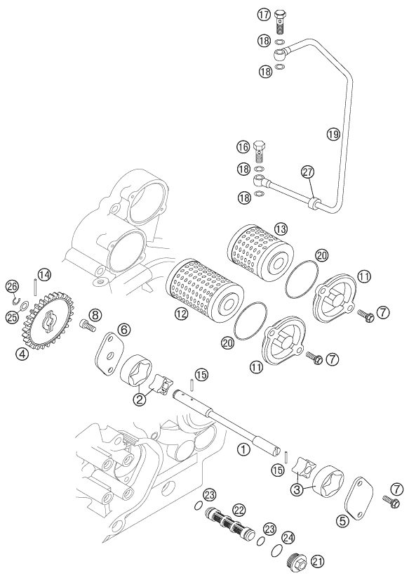 Náhled schématu LUBRICATING SYSTEM