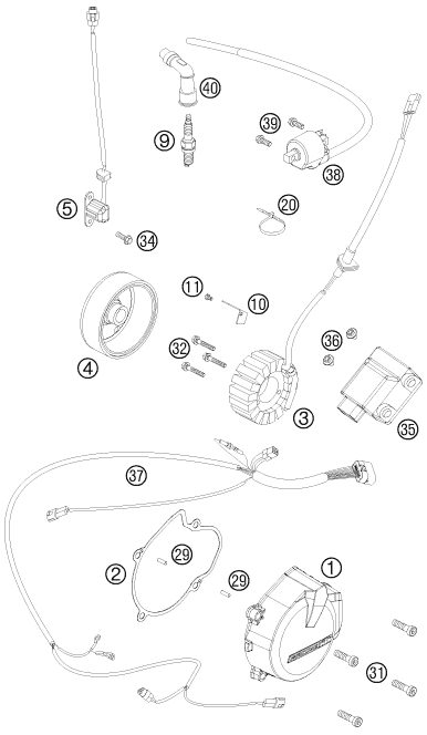 Náhled schématu IGNITION SYSTEM