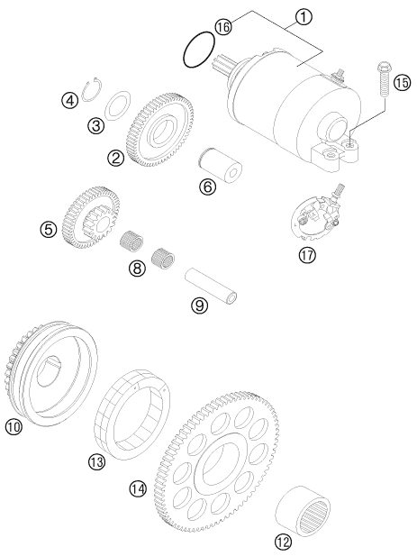 Náhled schématu ELECTRIC STARTER
