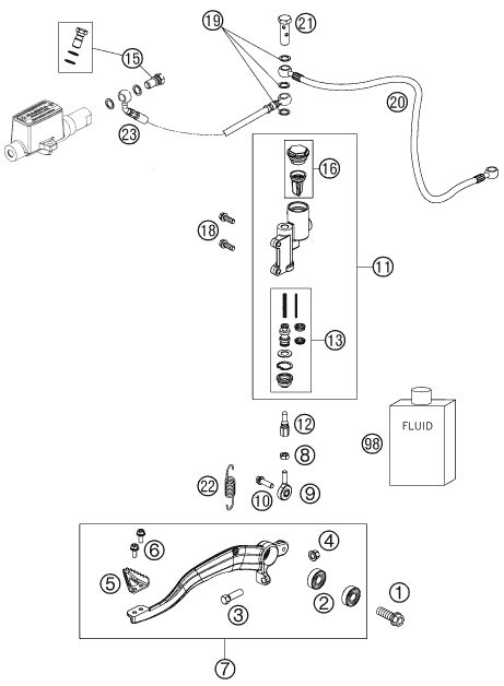 Náhled schématu REAR BRAKE CONTROL