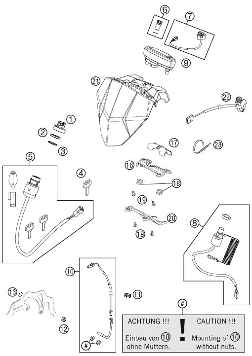 Náhled schématu INSTRUMENTS / LOCK SYSTEM