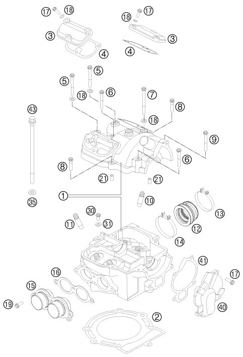 Náhled schématu CYLINDER HEAD