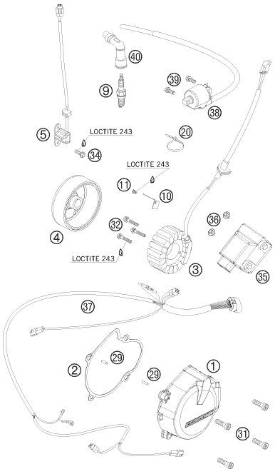 Náhled schématu IGNITION SYSTEM