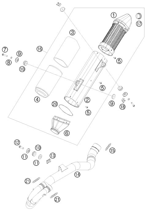 Náhled schématu EXHAUST SYSTEM