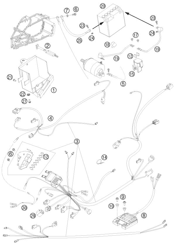Náhled schématu WIRING HARNESS
