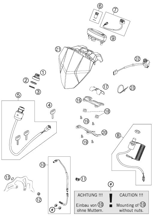 Náhled schématu INSTRUMENTS / LOCK SYSTEM