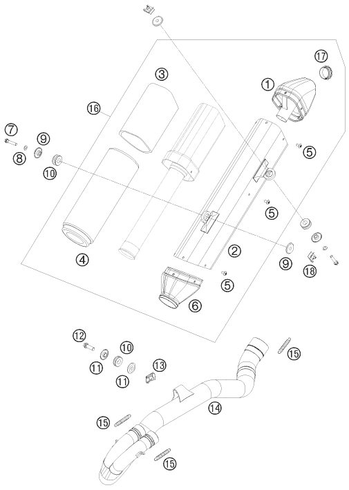 Náhled schématu EXHAUST SYSTEM