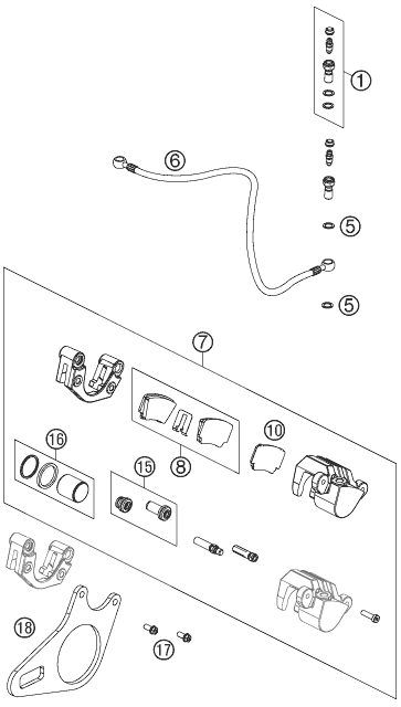 Náhled schématu REAR BRAKE CALIPER