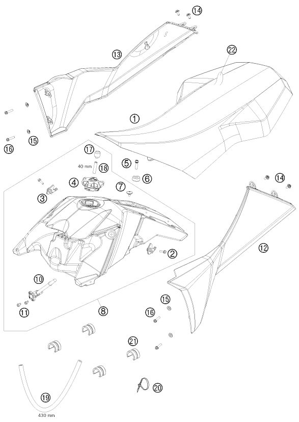 Náhled schématu TANK, SEAT