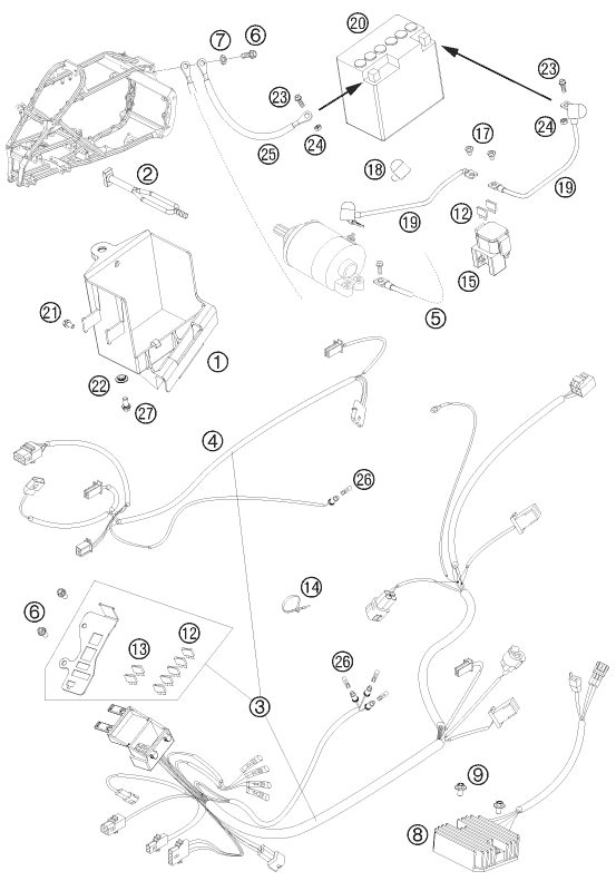 Náhled schématu WIRING HARNESS