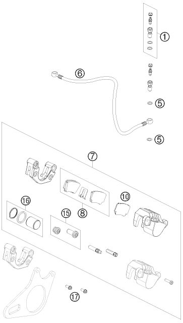Náhled schématu REAR BRAKE CALIPER
