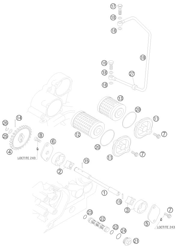 Náhled schématu LUBRICATING SYSTEM