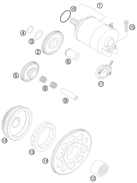 Náhled schématu ELECTRIC STARTER