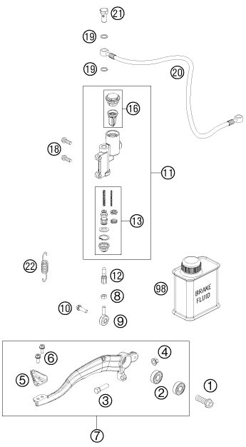 Náhled schématu REAR BRAKE CONTROL