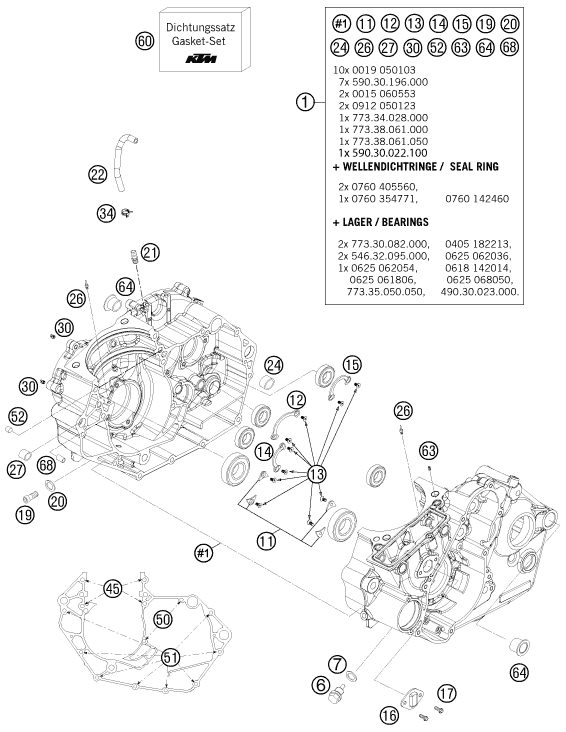 Náhled schématu ENGINE CASE