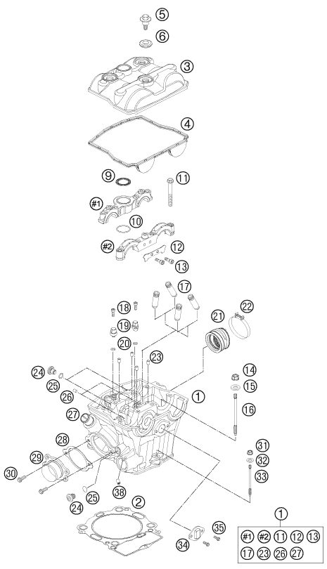 Náhled schématu CYLINDER HEAD