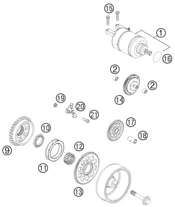 Náhled schématu ELECTRIC STARTER