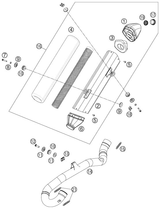 Náhled schématu EXHAUST SYSTEM