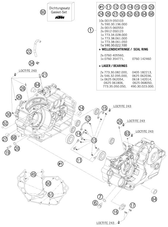 Náhled schématu ENGINE CASE