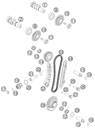 Náhled schématu TIMING DRIVE