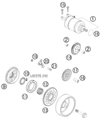Náhled schématu ELECTRIC STARTER